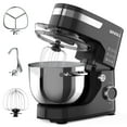 thumbnail image 1 of WHALL Stand Mixer - 5.5Qt 12-Speed Tilt-Head Electric Kitchen Mixer with Dough Hook/Wire Whip/Beater, Stainless Steel Bowl (Black) New, 1 of 8
