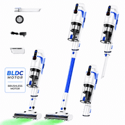 WHALLULTRA Cordless Vacuum Cleaner, Stick Vacuum with Brushless Motor, Rechargeable Lightweight Vacuum for Carpet, Hard