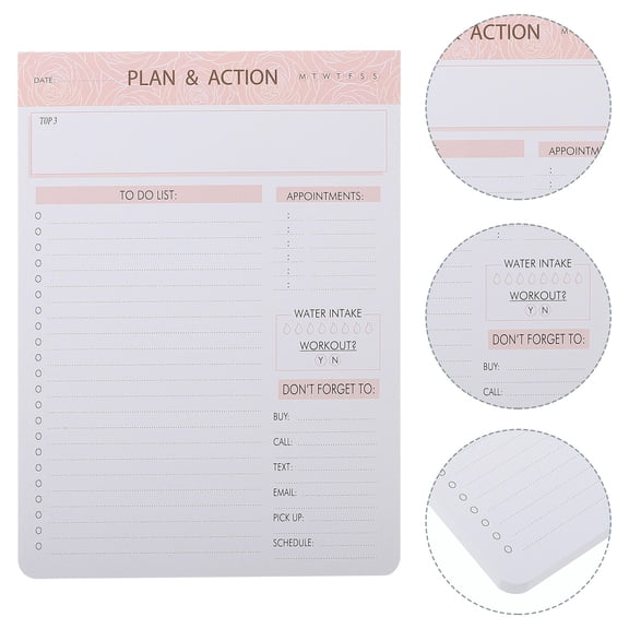SEWCHICS Project Planner Notebook Planner Notepad Assorted Color 1Pcs for Schedule Recording