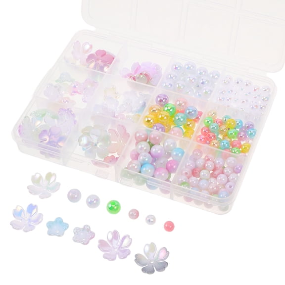 WHAMVOX 1 Box Crafts Making Bead Kit For Diy Jewelries Making Loose Spacer Beads For Bracelets Necklaces And Phone Charms Jewelry Making Supplies