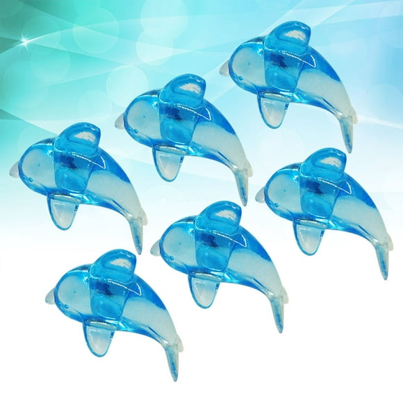 WHAMVOX 1 Pack Acrylic Dolphin Cake Cupcake Toppers Creatice Cake Decoration Ornament for Baby Shower Birthdays Party (500g/about 96pcs)
