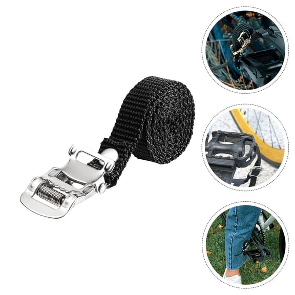 WHAMVOX 1 Pair Adjustable Foot Pedal Straps for Bike Pedals Anti-Slip Bicycle Saddle Stabilizer Straps Universal Replacement Footrest Belt