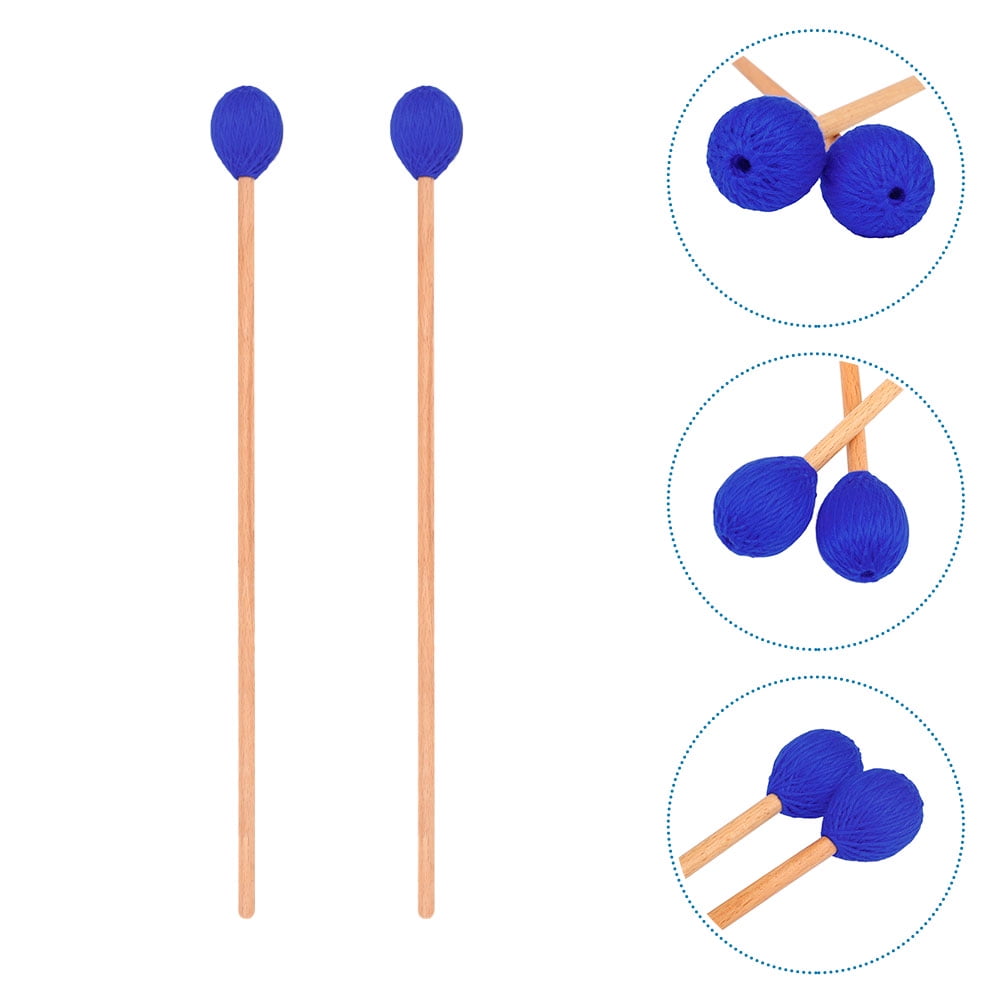 FESTFENDS Percussion Sticks Blue Wool Acrylic 1 Pair 16.5x1.4x1.4in