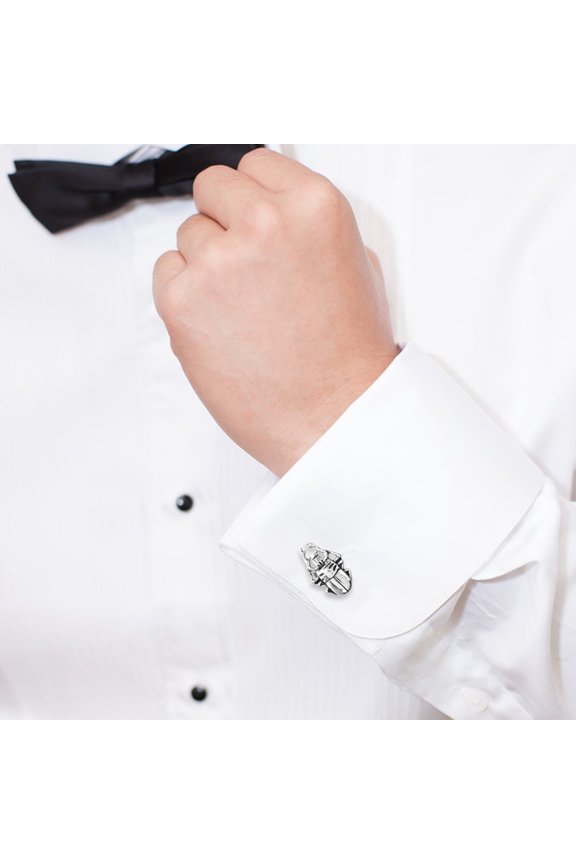 1 Pair Men Suit Cufflinks Studs Beetle Cuff Links Metal Cuff Links Clothes Jewelries For Shirts Cuff Sleeve Button Decorative Cufflinks