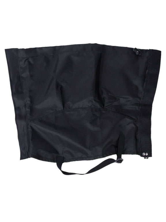 Waterproof Breathable Snow Gaiters Black Adjustable Metal Hook for Outdoor