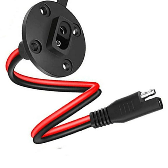WHAMVOX 1 Pair SAE Quick Connection Cable Solar Panel Connector Solar Battery Charger Wire with 8pcs Screws 0.5M