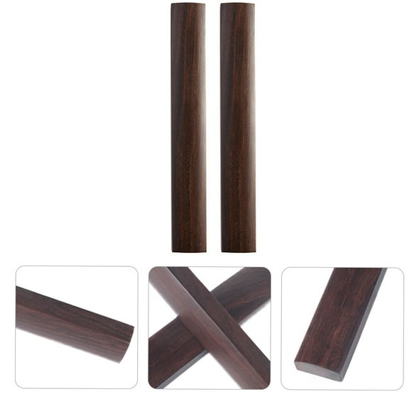 COMPUKAS Calligraphy Letterweight Light Brown Synthetic Material 1 Pair 11.8X1.8X1In