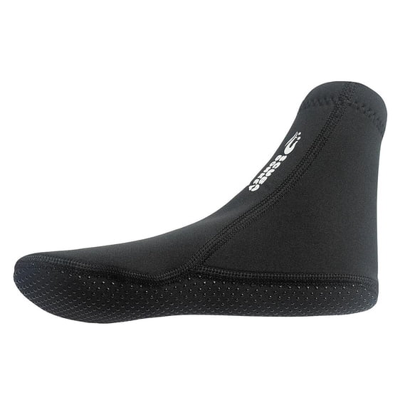 ROMANSENTIAL 1Pair Black Unisex Thickened Diving Socks for Adult Swimming Snorkeling Comfort