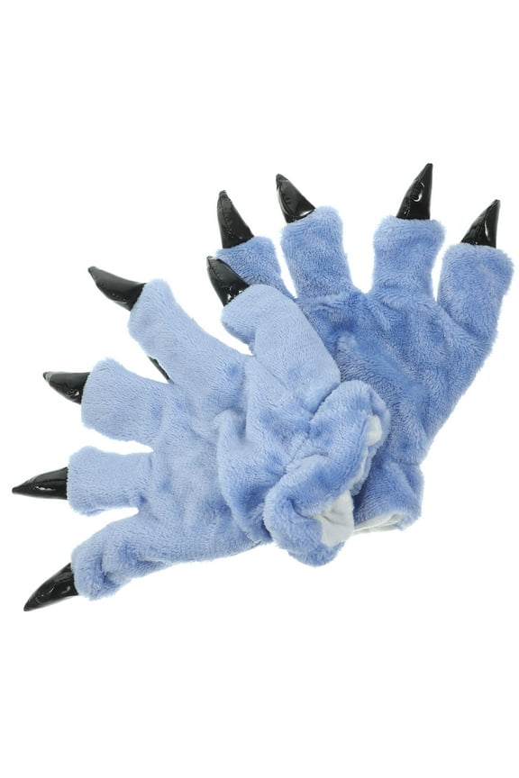 1 Pair of Dinosaur Claw Gloves Creative Plush Gloves Cartoon Warm Winter Gloves