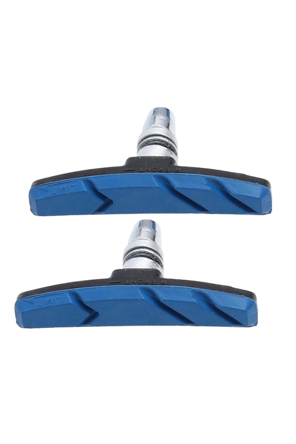 1 Pair of Mountain Road Cycling Bike Pads Braking Shoes Blocks Cycling Accessories for System (Blue)