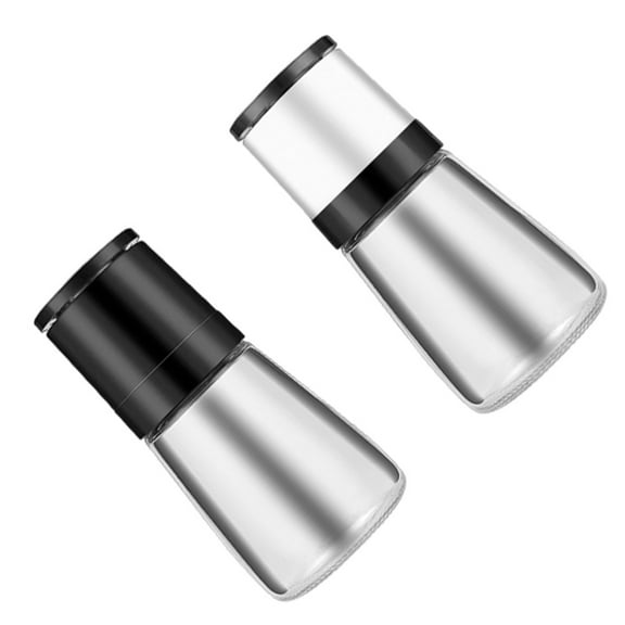 WHAMVOX 1 Set 2Pcs Kitchen Manual Glass Pepper (Assorted Color)