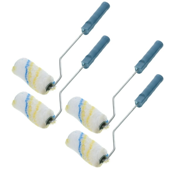 WHAMVOX 1 Set 4Pcs Painting Rollers Portable Roller Drawing Rollers (Random Color)