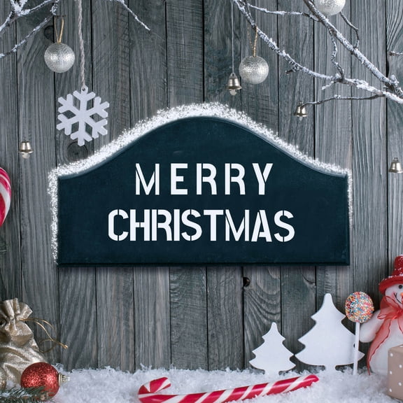 FESTFENDS Alphabet Stencils Letter Stencils Artists White Wall Painting Indoor Decoration 1 Set