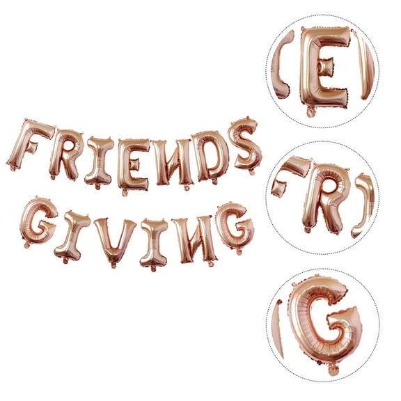 WHAMVOX 1 Set Balloons Aluminium Foil Round for Party Organizers Friendsgiving Decorations