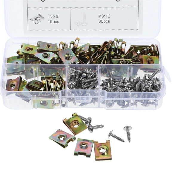 WHAMVOX 1 Set Car Retainer Clips Automotive Motorcycle Fastener Clips Door Trim Panel Clips