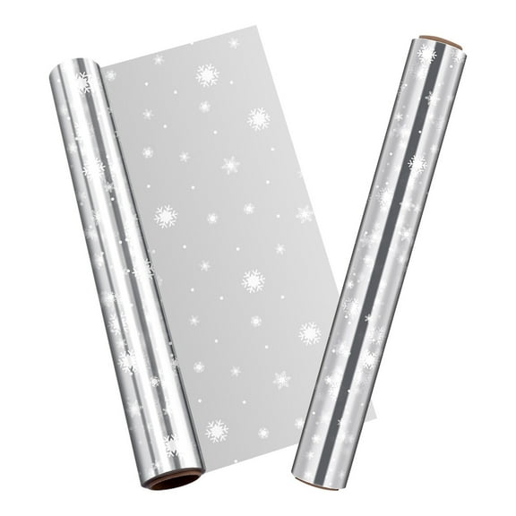 WHAMVOX 1 Set Cellophane Wrap for Christmas Grey 3000x40cm OPP