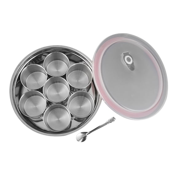 WHAMVOX 1 Set Condiment Container Stainless Steel Spice Jar Seasoning Storage Jar Kitchen Spice Box