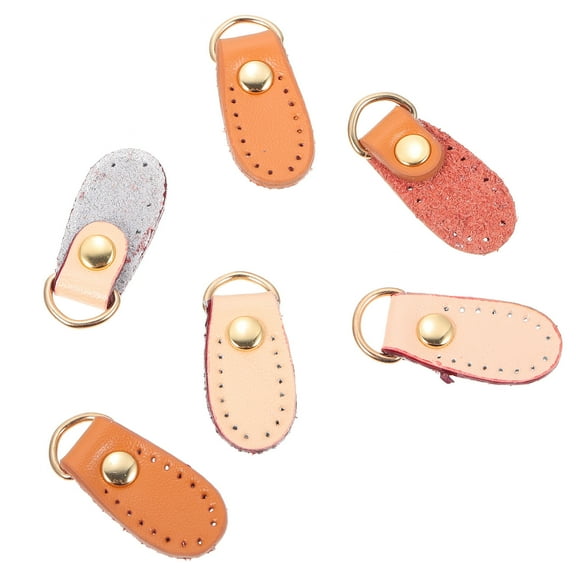 ROMANSENTIAL High-End Leather Diy Luggage Accessories Brown Yellow Gold Handicraft Enthusiasts 6Pcs