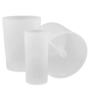 WHAMVOX 1Set Cone Shape Plastic Rain Gauge for Lawn Garden with Easy Read Scale
