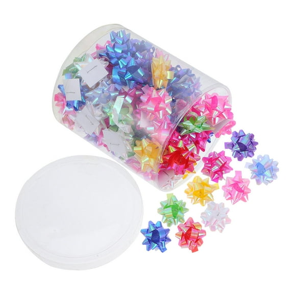 WHAMVOX 1 Set Gift Bows Gift Wrapping Ribbon Curling Ribbons Gift Decoration Ribbon Flower ( About 100pcs)