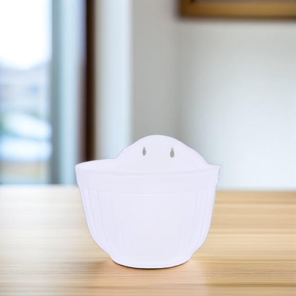 WHAMVOX 1 Set Hanging Plastic Flower Pot Simple Chic Design Plastic Flower Pots for Balcony 11.8x5.5x4.9in