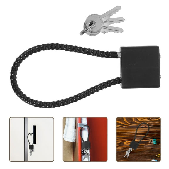 WHAMVOX 1 Set of High Security Cabinet Locks With Keys For School Storage Units And Gym Lockers Multi-Use Padlock Kit For Office Drawers And Public Toilets