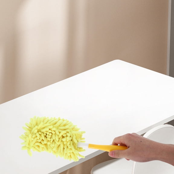 WHAMVOX 1 Set Micro Fiber Dusters Wet Dry Mop Handheld Cleaning Broom Floors Furniture Duster Washable Reusable For Home Office Car Window Furniture Ceiling Fan