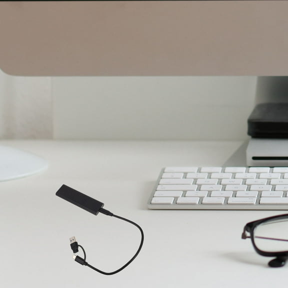 WHAMVOX Hard Drive Case Enclosure Aluminum Alloy 1Set 10.63X0.98X0.19In