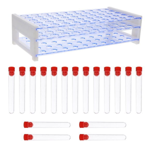 WHAMVOX 1 Set Plastic Test Tubes Science Laboratory Tubes Disposable Test Tubes