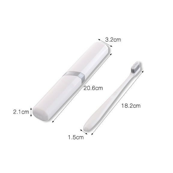 WHAMVOX 1 Set Portable Creative Toothbrush Retractable Toothbrush and Holder for Travel Hiking Camping (White)
