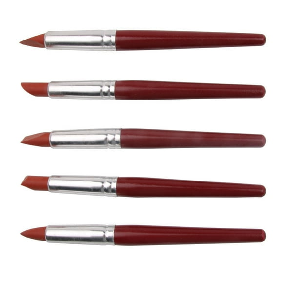 WHAMVOX 1 Set Rubber Clay Sculpture Pen for Ceramics Work Red Cylindrical Shape Professional Design