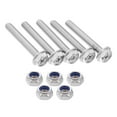 thumbnail image 1 of WHAMVOX 1 Set Stainless Steel Hexagon Flange Bolts and Nuts Collection Fully Threaded Anti-Slip for Various Installation and Repair Projects, 1 of 8