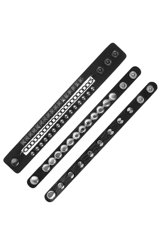 1 Set Studded Bracelets Punk Bracelets Bracelets Spiked Bracelets Leather Bracelet For Men Women Cool Bracelet