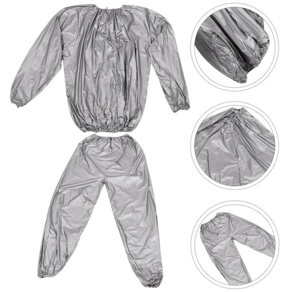 WHAMVOX 1 Set Sweat Suit Sweat Sauna Clothing Sweat Top and Pants Sweat Clothing Sweat Sauna Pants And Clothes