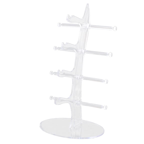 WHAMVOX 1 Set Transparent Boat-shaped Sunglasses Organizer for Display and Storage 11.2x6.3x6.3in