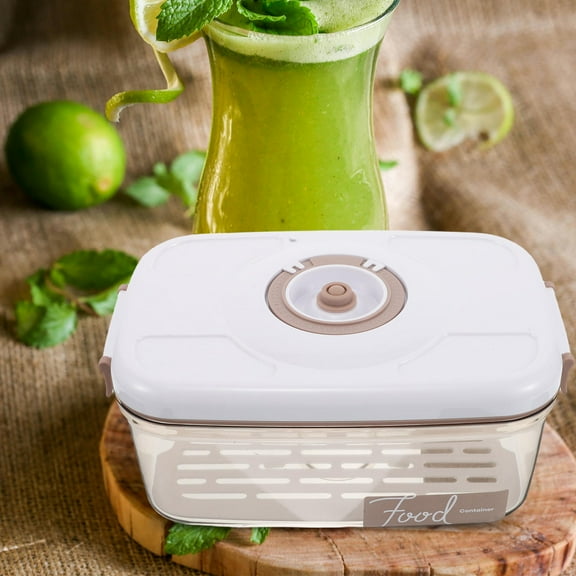 WHAMVOX 1 Set Vacuum Food Storage Containers Stackable Airtight Food Keeping Box Reusable Freshness Air Tight Freezer Storage Containers