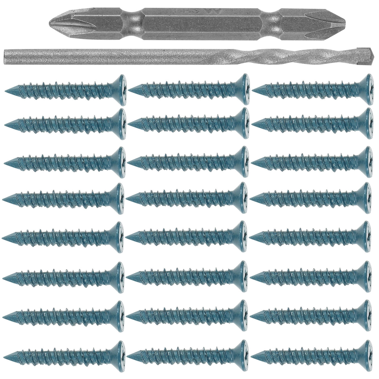 WHAMVOX 1 Set Wall Anchor Concrete Screw And Drill Bit Wall Fixing Tool Concrete Screws Concrete Anchors