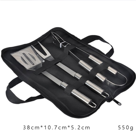 HOOWIFFY BBQ Utensils Set Barbecue Gadget Stainless Steel 1 Set for Kitchen Tool