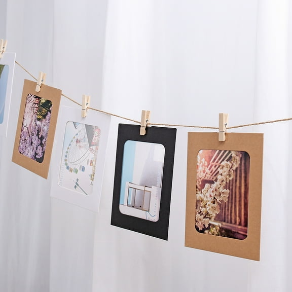 WHAMVOX 1 Set of DIY Photo Frame Blank Picture Holder Hanging Photo Frame Paper Frame for Crafting