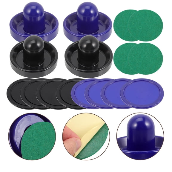 WHAMVOX 1 Set of Game Table Air Hockey Pucks Pushers Mini Air Hockey Pushers Round Hockey Pucks Accessories