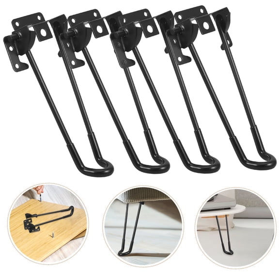 WHAMVOX 1 Set of Heavy Duty Metal Folding Table Leg Household Furniture Leg Bracket Foldable Table Leg Accessory