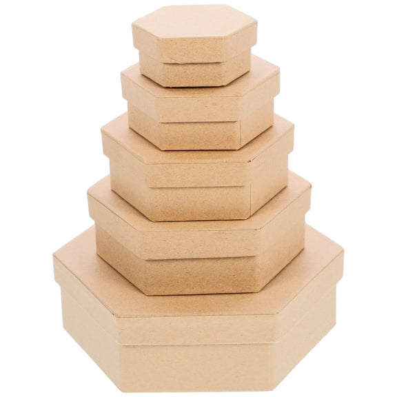 WHAMVOX 1 Set of Hexagon Gift Box Cake Cookie Candy Box Baking Storage Box Cookies Packing Box