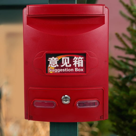WHAMVOX 1 Set of Mailbox With Lock And Keys Safe Box Lockable Complaint Box Mailbox For Outside Decorative Residential Mailbox Complain Mailbox