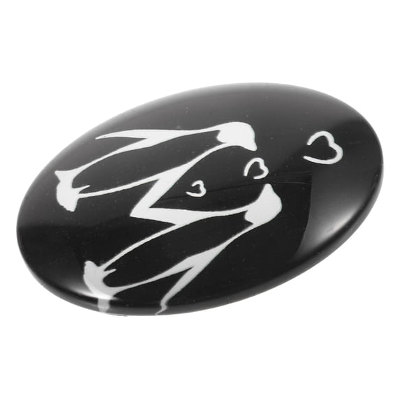 WHAMVOX 1 Set of Penguin Pebble Pocket Hug Small Glass Penguin Pebble