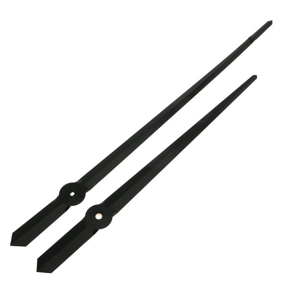 WHAMVOX Black Aluminum Clock Hands with High Gloss Plating for DIY Clock Making Kits Elegant Short Fits Various Clock Sizes