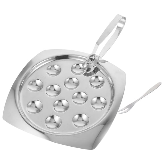 YSNOOWE Stainless Steel Trays For Food Silver For Parties 1 Set
