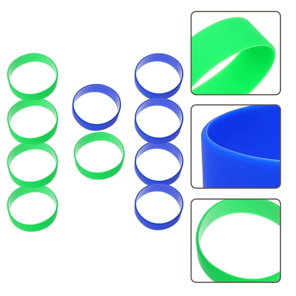 LITINKIMI 10Pcs Silicone Bands for Sublimation with Elastic Durable Design Assorted Colors for Home Use