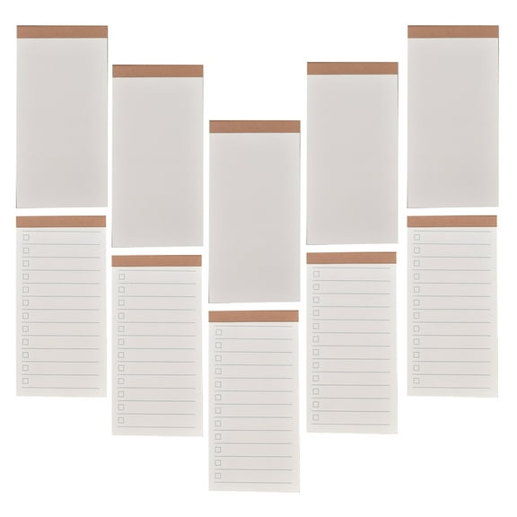 WHAMVOX 10 Books Notebook Notepad Planners Stationery Office Student White