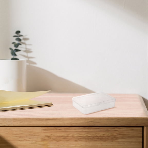 WHAMVOX 10 PCS Craft Storage Containers Play Cards Case Transparent Box Travel