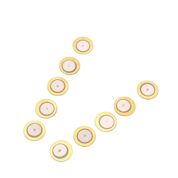 ROMANSENTIAL Acoustic Guitar Pickup Piezoelectric Disk Circular 10PCS For Experimenters